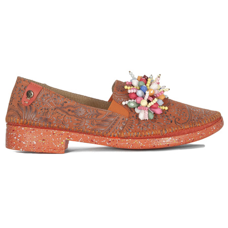 Maciejka Półbuty Damskie Pomarańczowe