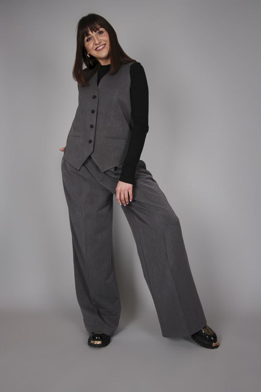 Opra Kamizelka Nur Oversize Grey