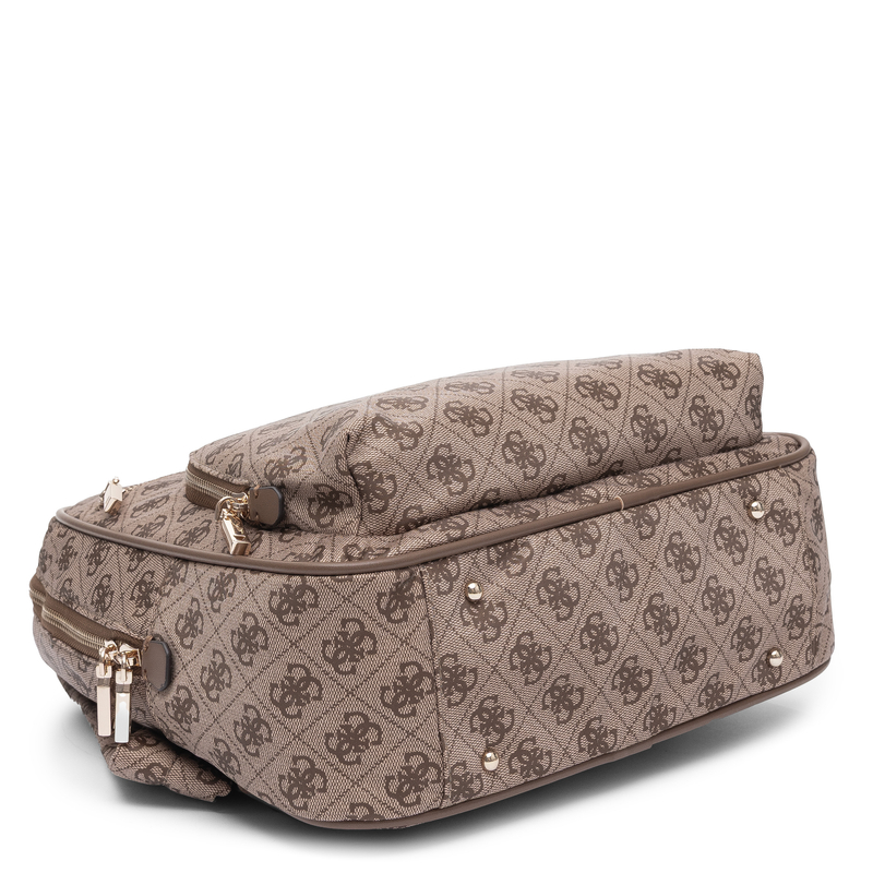 Guess Adrian Logo Plecak Miejski Monogram Beżowy TWNB2168350-CAMEL