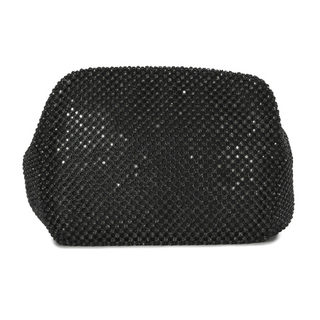 Guess Torba damska wieczorowa mała Lua Mini Black czarna z cyrkoniami
