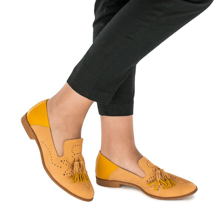 Maciejka 04484-18-00-5 Orange Flat Shoes