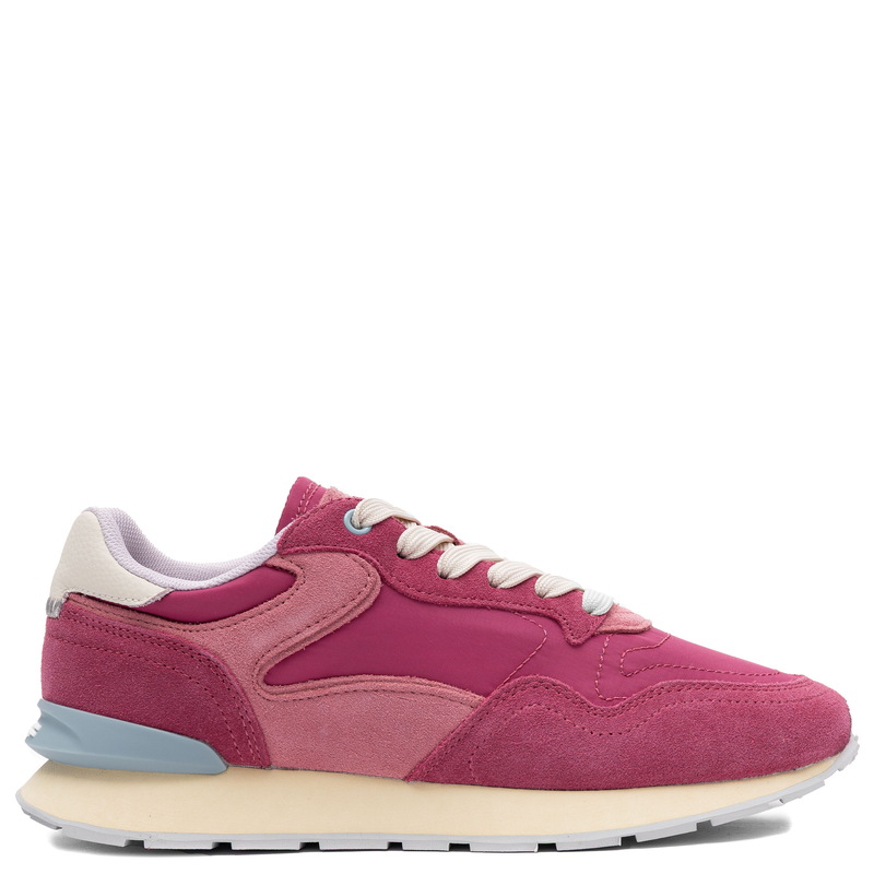 Hoff Suede-Textile Retro Runner Sneakers Low-Profile Pink 12602010