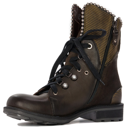 Maciejka 3623A-24/00-5 Olive Lace-up Boots