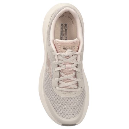 Skechers Max Cushioning Sneakersy Damskie Na Platformie Beżowe 129470-NAT