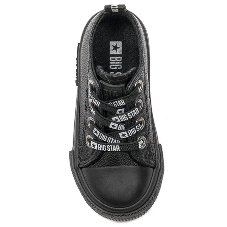 Big Star Trampki dziecięce chłopięce wsuwane Black czarne