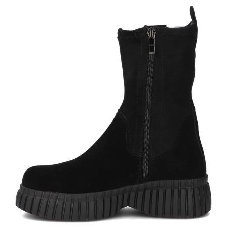  Filippo Zamszowe Botki na Platformie Czarne DBT7163-25-BK