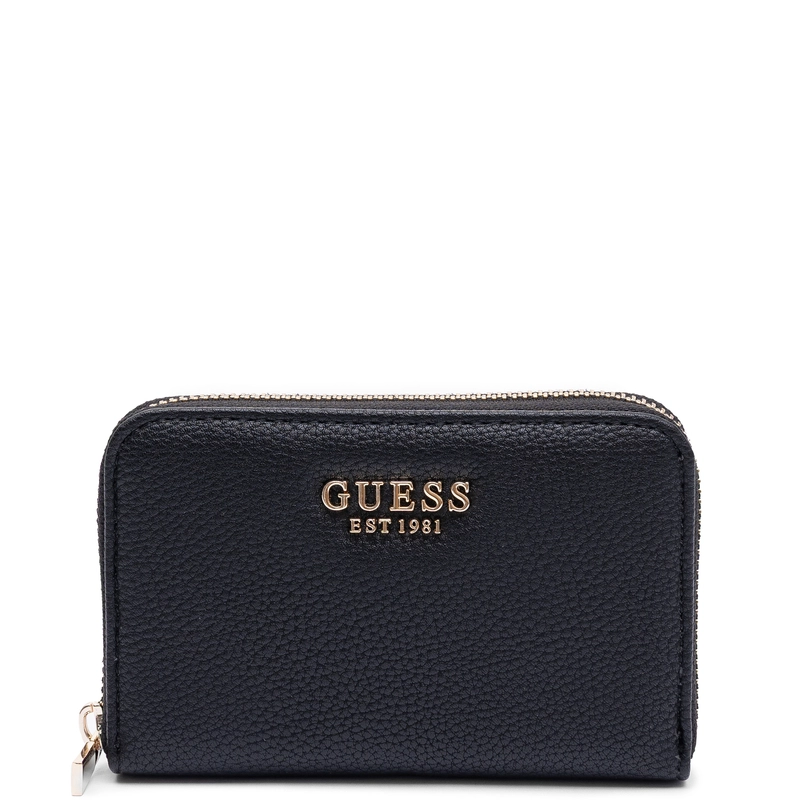 Guess Elegancki Zapinany Na Zamek Portfel Damski Czarny SWBG9735140-BLACK