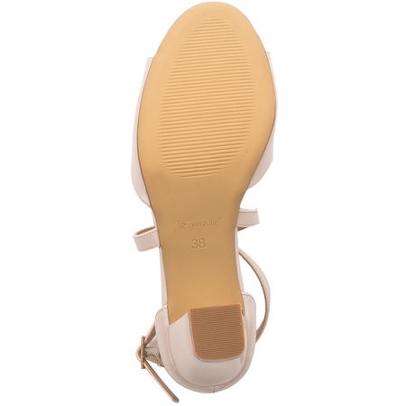 Sergio Leone women's Beige Pearl sandals