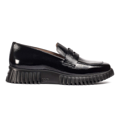 Wonders Women's Leather Half Shoes Lack I Negro