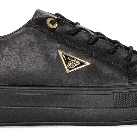 Filippo black leather women's shoes