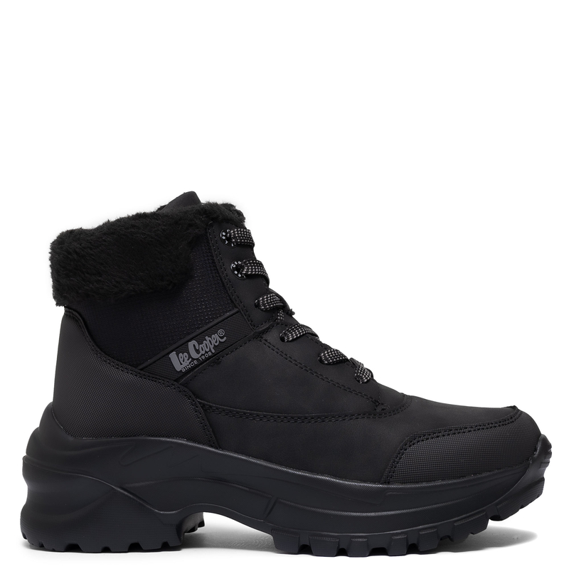 Lee Cooper Ocieplane Botki Na Platformie Czarne LCJ-25-01-3743