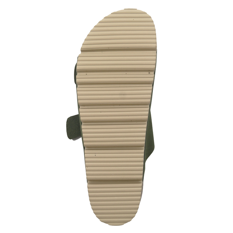 Dr. Brinkmann Women's Slides Olive Leather