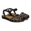 Maciejka Women's Leather Brown And Black Sandals