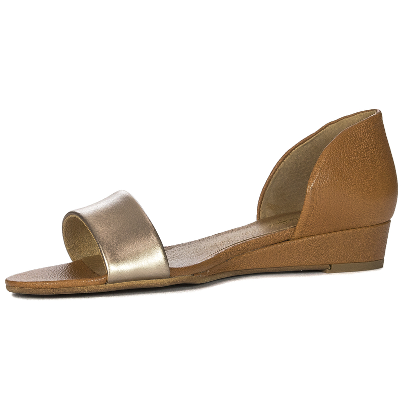 Maciejka 01971-67/00-5 Women Brown Gold Sandals