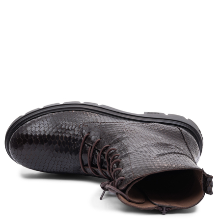 Wonders Dolmen Women's Brown Leather Ankle Boots A-4313-Dolmen