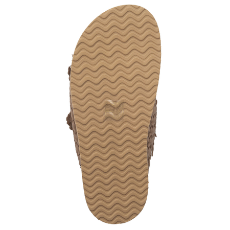Inuovo Women's Leather Flip-Flops Gold