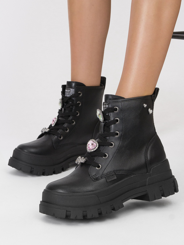 Buffalo Botki damskie ocieplane ASPHA RLD ICE Black
