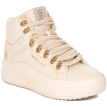 Cross Jeans Sneakersy damskie Beige beżowe