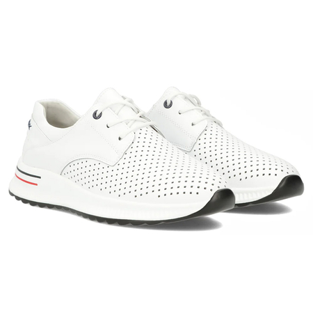 Filippo Sneakersy Damskie Skórzane Białe