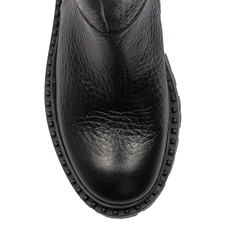 Opra Hana Black Botki Damskie Skórzane