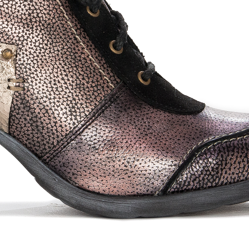 Maciejka Leather Black & Gold Boots