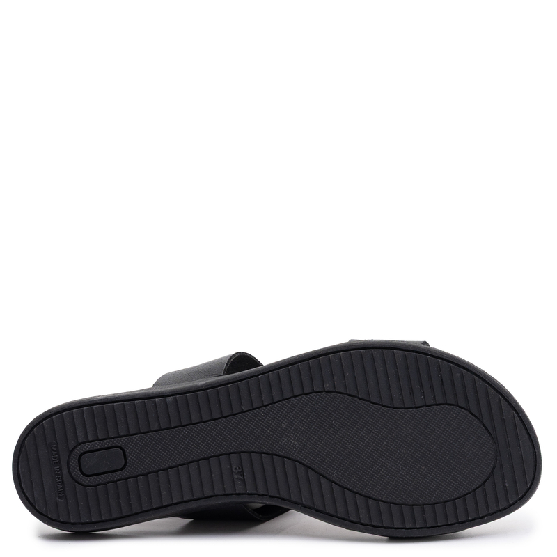 Maciejka Leather Flat Sandals Geometric Cut-Out Black E7403-01/00-1