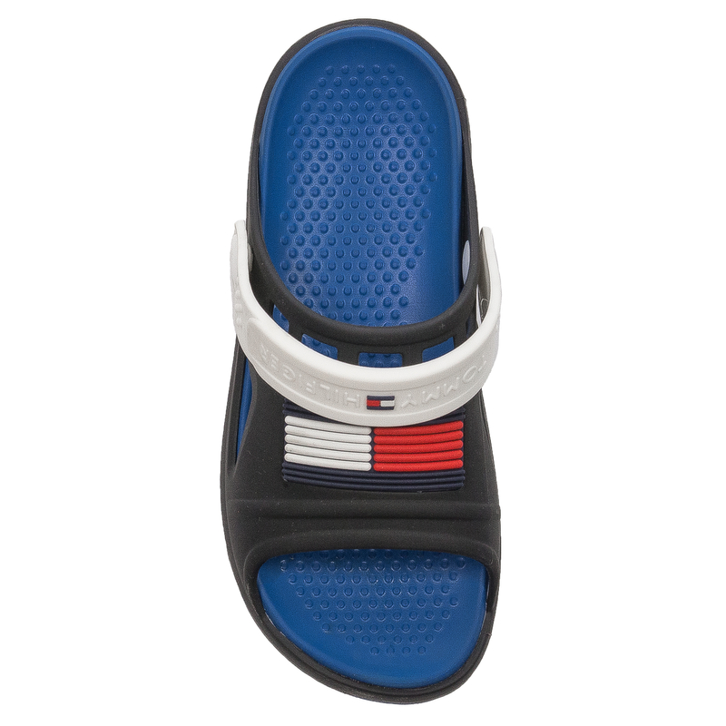Tommy Hilfiger Klapki Dziecięce Czarno Białe