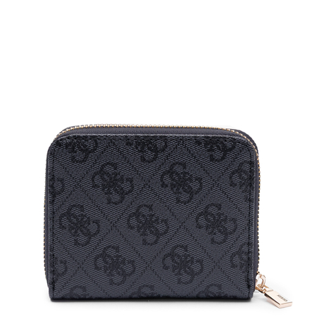 Guess Elegancki Zapinany Na Zamek Portfel Damski Czarny SWSG7459137-COAL