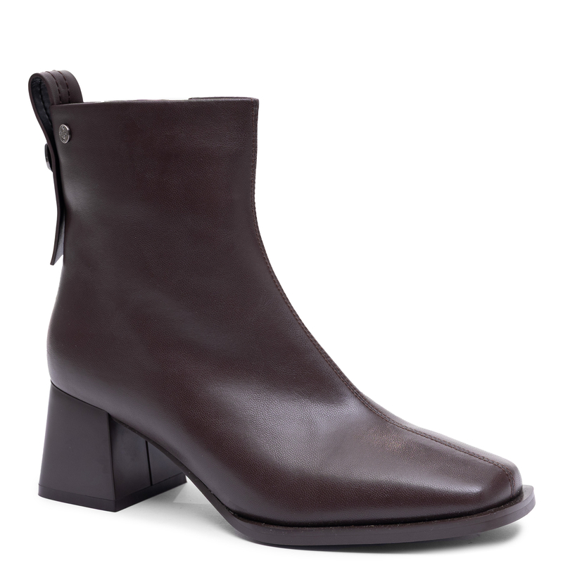 Maciejka Women's Leather Ankle Boots Elegant Block Heel Brown K7660-02/00-7