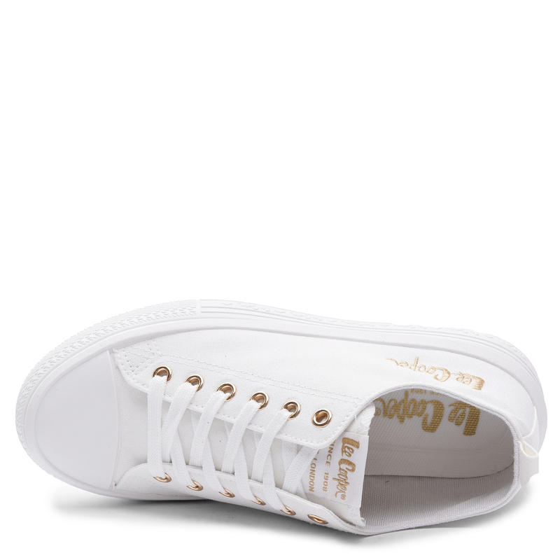 Lee Cooper White Women's Platform Sneakers Canvas LCW-26-44-4482L