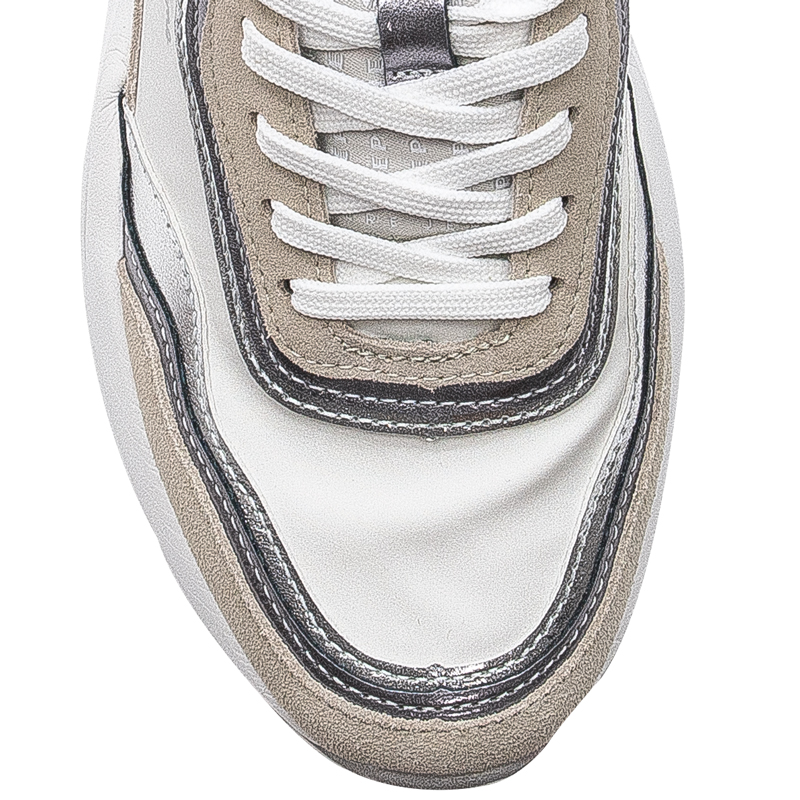 Pepe Jeans Sneakersy damskie White Arrow Layer Białe