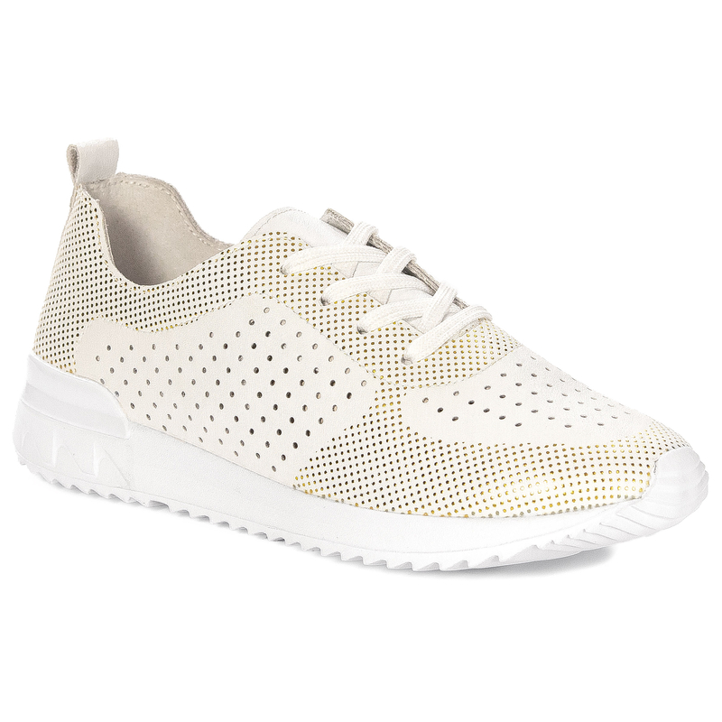 Artiker White-Gold Women's Sneakers