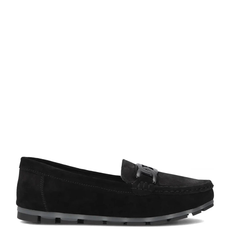 Filippo Women's Leather Moccasins Black