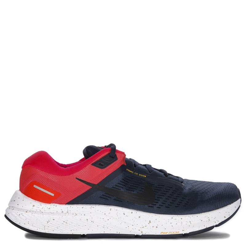Nike Air Zoom Structure 24 Obsidian Black Bright Crimson Sneakers
