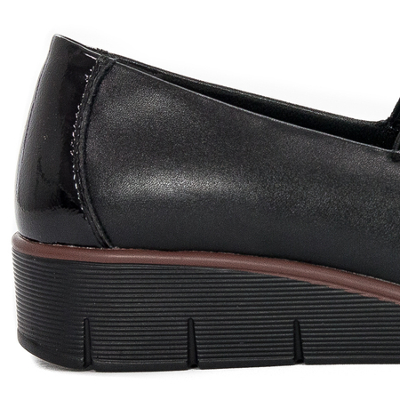 Filippo DP3160-22 BK Black Flat Shoes