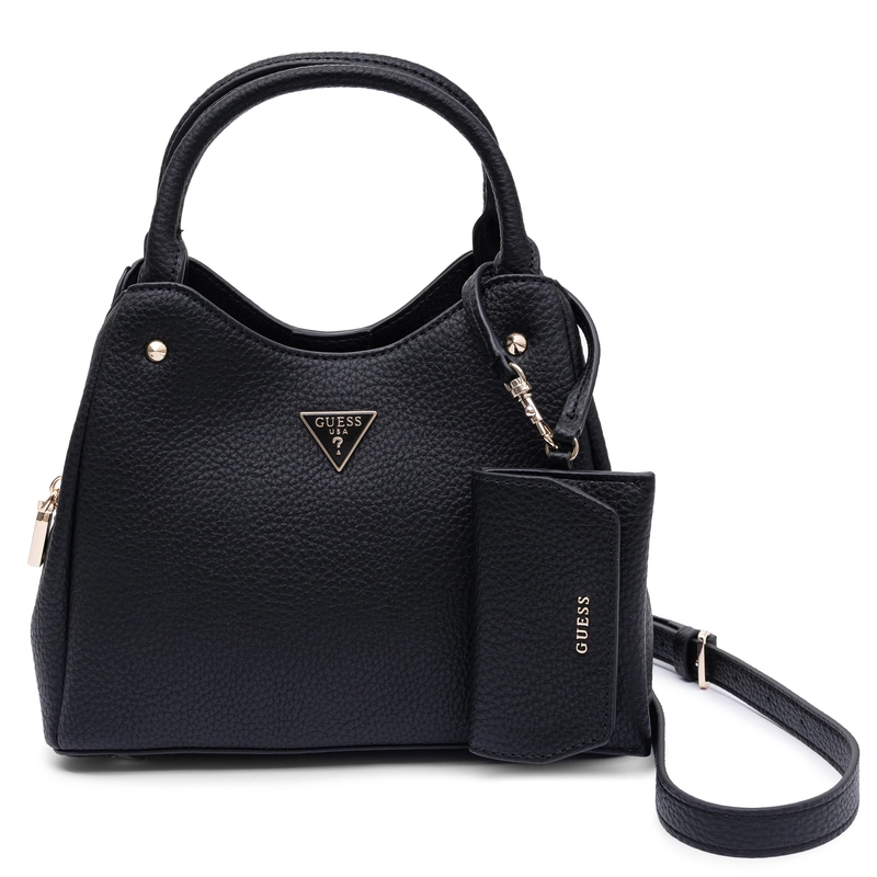 Guess Lorella Classic Handbag With Detachable Pouch Black BG230622-BLACK