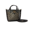 Guess Women's Aqua Mini Tote Bla Black bag