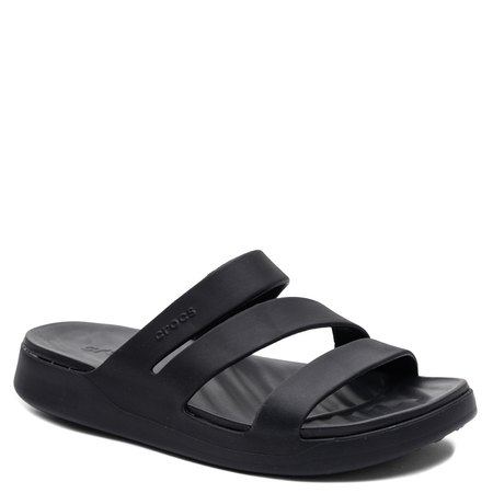Crocs Getaway Triple Strap Slide Women's Sandals Lightweight Black 209587-001