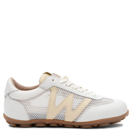 Wonders Leather Sneakers Breathable Women White-Beige AP-2101-OFF-VANIL