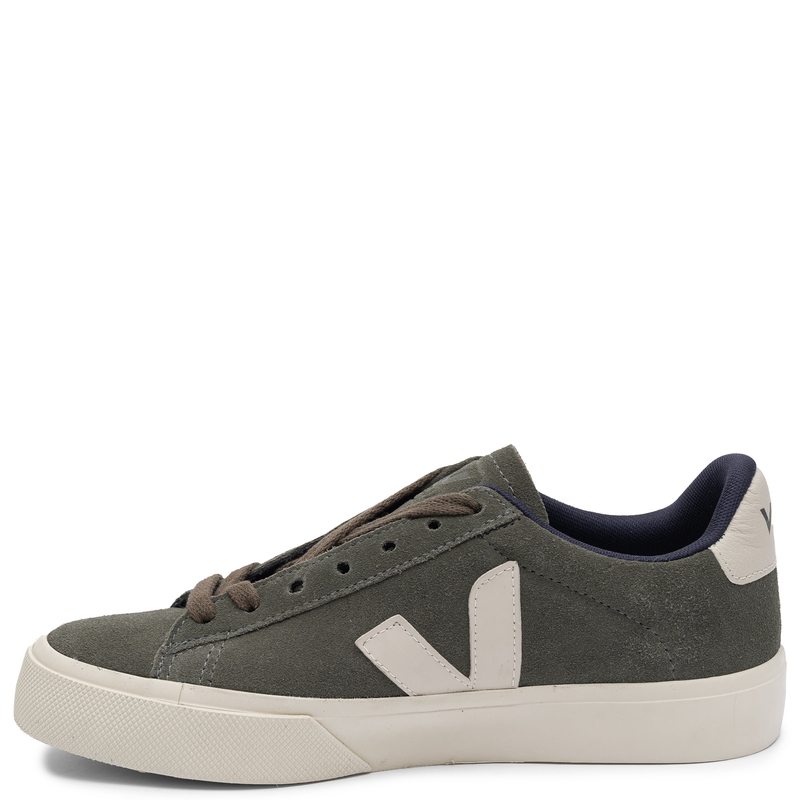 Veja Women's suede leather sneakers Mud Pierre green