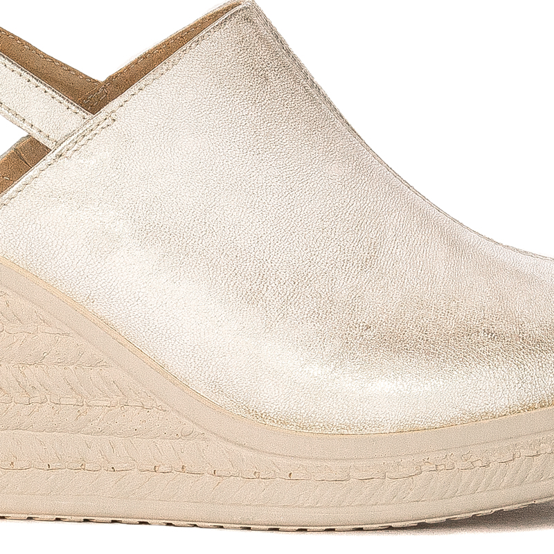 Maciejka Women's Sandals On Heel Beige & Gold