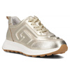 Filippo Gold Leather Sneakers