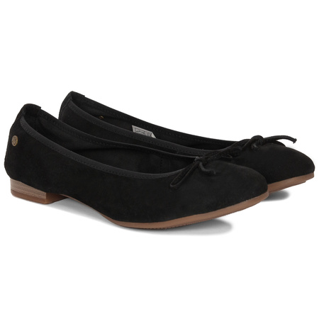 Maciejka Women's Ballerinas Black Velour