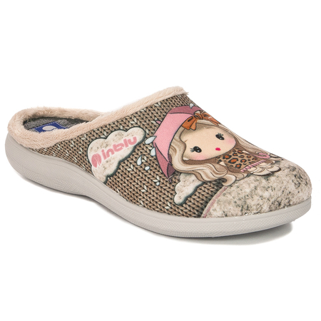 Inblu Kapcie damskie Beige Beżowy