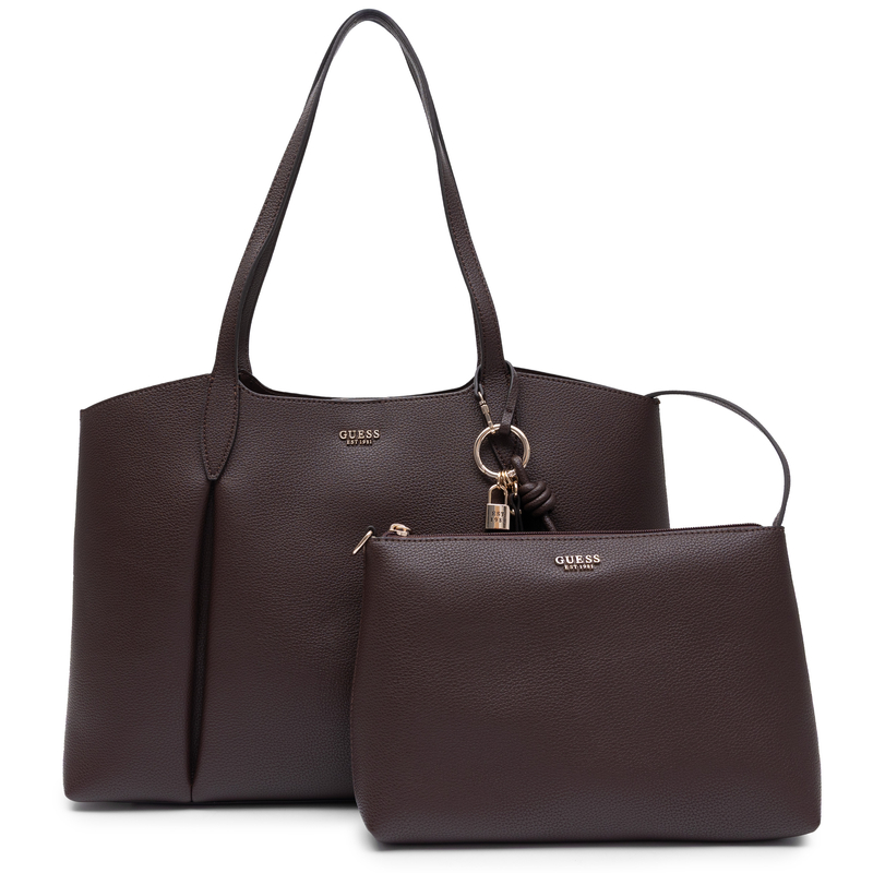 Guess Torebka Tote Melody Czekoladowy Brąz HWBG9735230