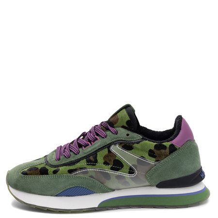 Hoff Leather Leopard Print Women's Sneakers Green 22503002