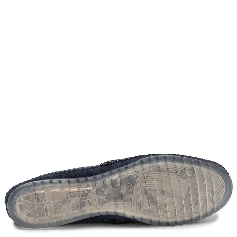 Maciejka Leather Artistic Patterned Low Shoes Navy Blue 1930W-11/00-0