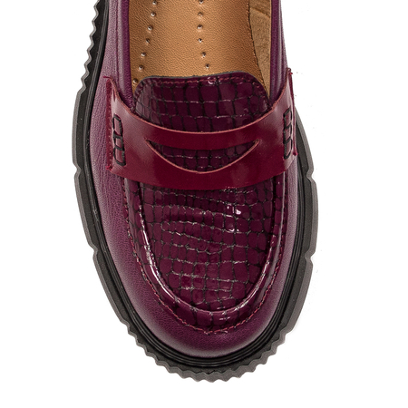 Maciejka Women's Burgundy Flat Shoes 06288-23/00-5