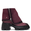 Maciejka Botki Damskie Bordowe 07145-23/00-8