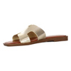 Sergio Leone Women's gold flip-flops